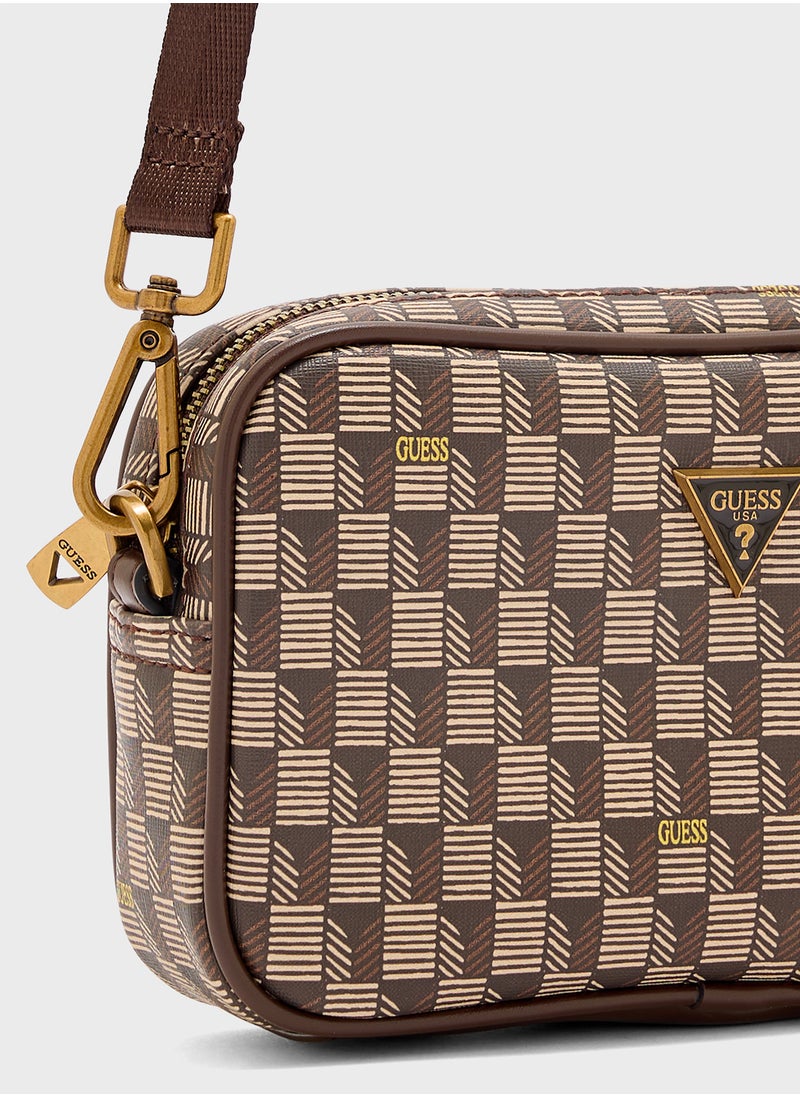 GUESS Logo Detail Zip Over Toiletry Bags  - Image 3