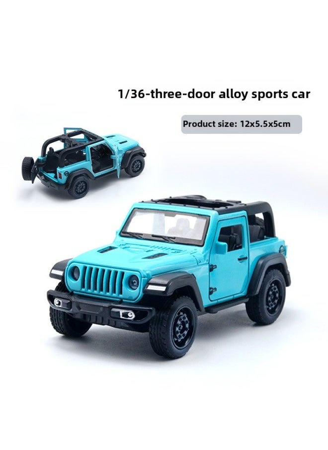 Bulk Simulation Alloy Sports Car Model Children's Toy Car Back To Open The Door Car Men's Cake Ornaments Wholesale-Color:[bag] Mulan Convertible  - Image 1
