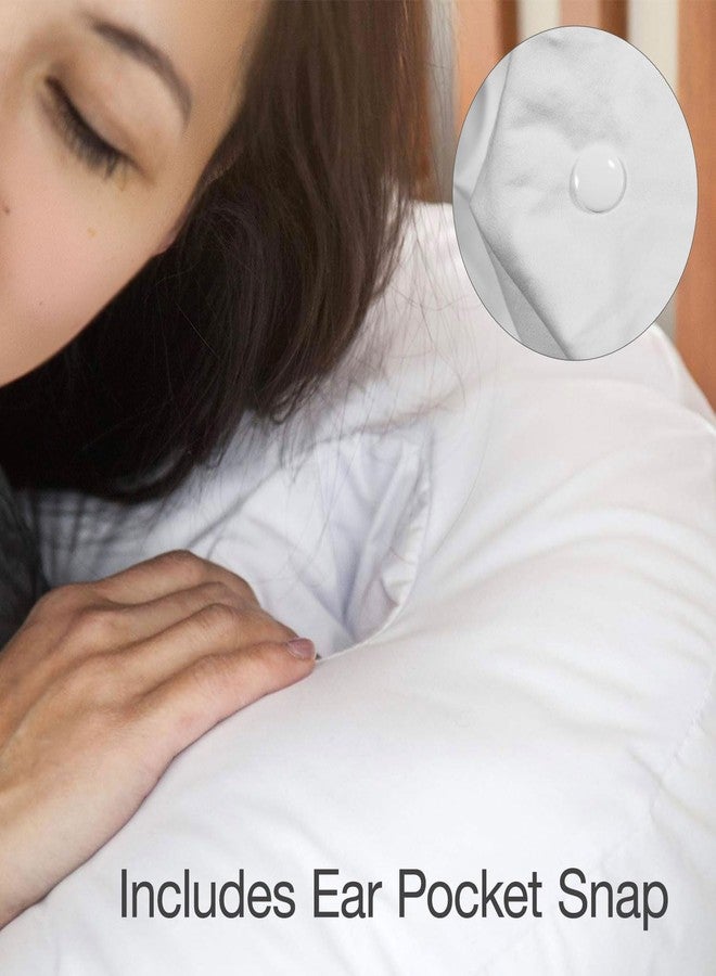 DMI Protective Pillowcase for The Side Sleeper Pillow, Extends Product Life of Pillow, Protects Against Moisture & Stains, Zipper & Snap Enclosure, FSA & HSA Eligible, White - Image 2