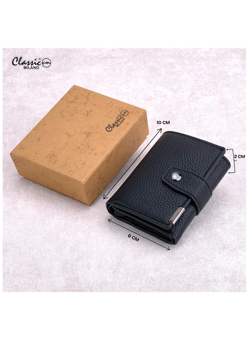 Classic Milano Black (K1802-GY22503#) Classic Milano RFID Blocking Faux Leather Wallet for Men and Women | Card Holder Wallet Pop-up, Credit Card Holder for Men | Wallet for Men & Women’s Card Wallet for Men | Best Price UAE