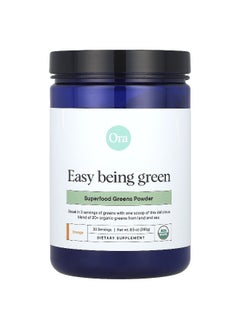 ORA Ora, Easy Being Green, Superfood Greens Powder, Orange, 8.5 oz (240 g)  - Image 1