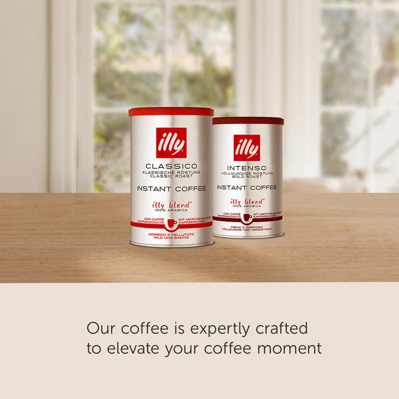 illy Instant Coffee- 100% Arabica Coffee â€“ Classico Medium Roast - Notes Of Caramel, Orange Blossom & Jasmine - Easy Preparation - Convenient Coffee Instant Format - Roasted In Italy â€“ 3.3 Ounce - Image 3