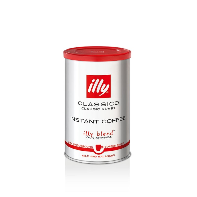 illy Instant Coffee- 100% Arabica Coffee â€“ Classico Medium Roast - Notes Of Caramel, Orange Blossom & Jasmine - Easy Preparation - Convenient Coffee Instant Format - Roasted In Italy â€“ 3.3 Ounce - Image 1