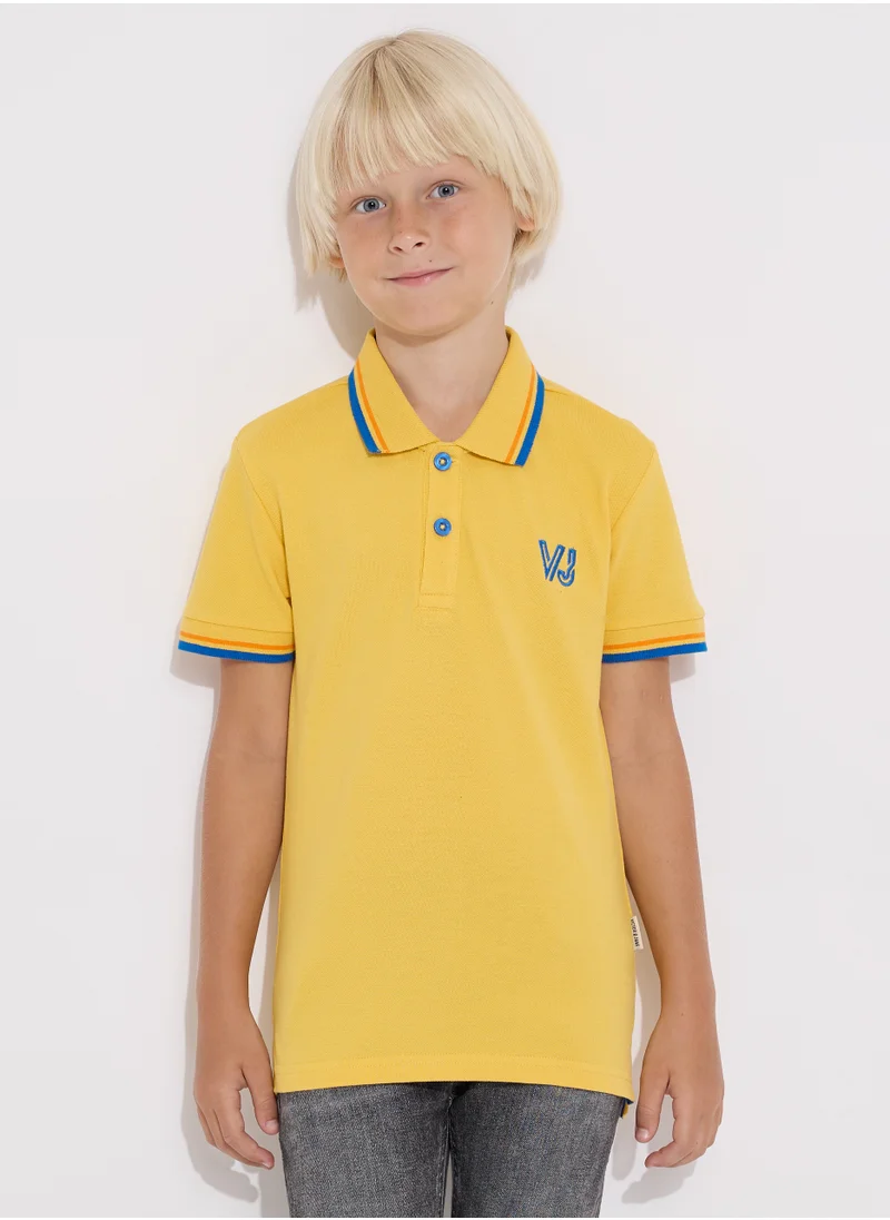 فكتور اند جين Boys Polo T-shirt with Embroidered Logo (6-12Y)