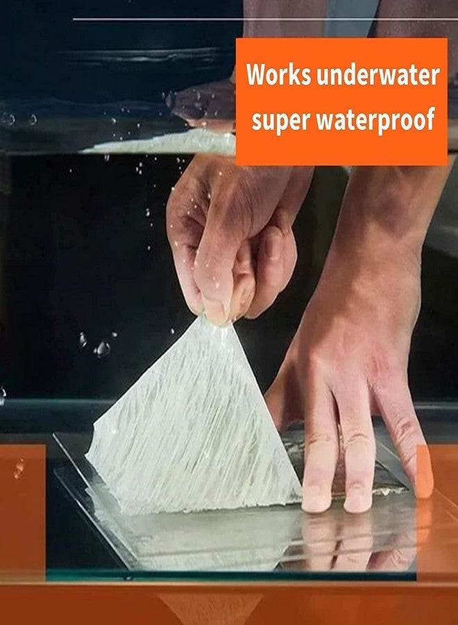 KANBI Waterproof Aluminium Rubber Tape for Leakage Repair, Hot & Cold Temperature Aluminium Foil Tape, Perfect for Sealing Roof & Water Leakage, Metal & Pipe Repair(5CM x 5M, Silver) - Image 5