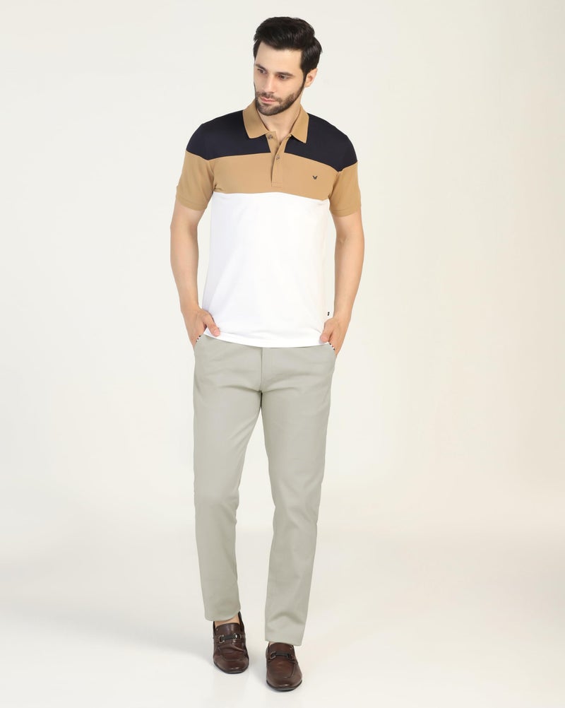 TOPLOT Men's Casual Trouser | Regular Fit Design with Comfortable Structure | Clean Look with Versatile Styling | Easy Movement Fit Ideal for Casual, Office & Daily Use (5205_30_Slvr) Silver - Image 2
