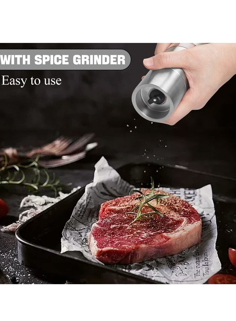 Excefore Mini Spice Jars Set with Lid, 4 in 1 Seasoning Container w/Spice Grinder, for Spice, Jam, Outdoor BBQ Camping Picnic - Image 5