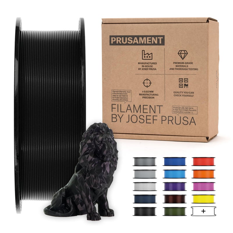 Prusament 3D Printer Premium Filament PLA Jet Black 1.75mm - 1kg Spool - High Precision ±0.02 mm - Easy to Print - Low Warping - No Tangling - Ideal for Beginners & Professionals - Image 5
