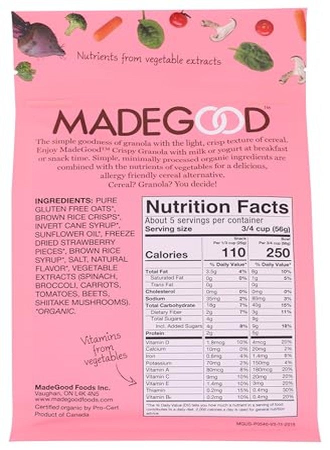 Made Good Crispy Light Granola, Strawberry, 10 Ounce - Image 2