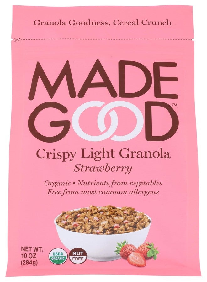 Made Good Crispy Light Granola, Strawberry, 10 Ounce - Image 1