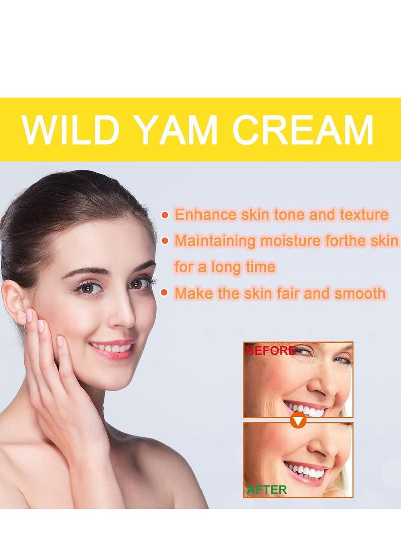 Generic - Wild Yam Cream, 2PCS, Enriched Annas Wild Yam Cream Organic Barbara O'neill for Hormone Balance, Wild Yam Cream Organic for Hormone Balance for All Skin Types - Image 1