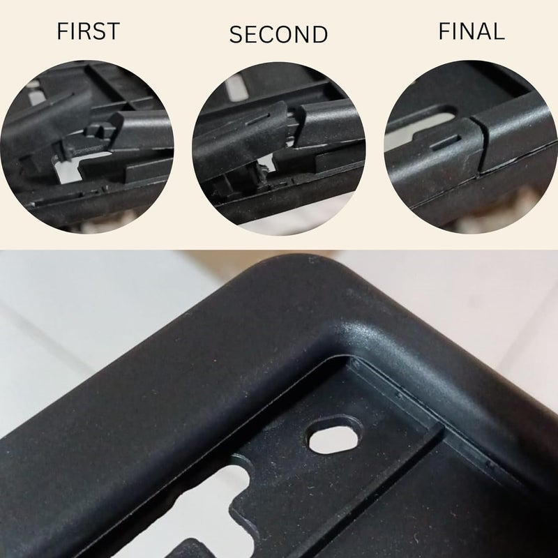 ETAVA Car License Plate Frame (Car Number plate) Holder with 8-Piece Screw Set (53x13 cm) - Universal Fit for All Emirates UAE Dubai, Abu Dhabi, Sharjah, Ajman, Fujairah, Ras Al Khaimah - Image 3