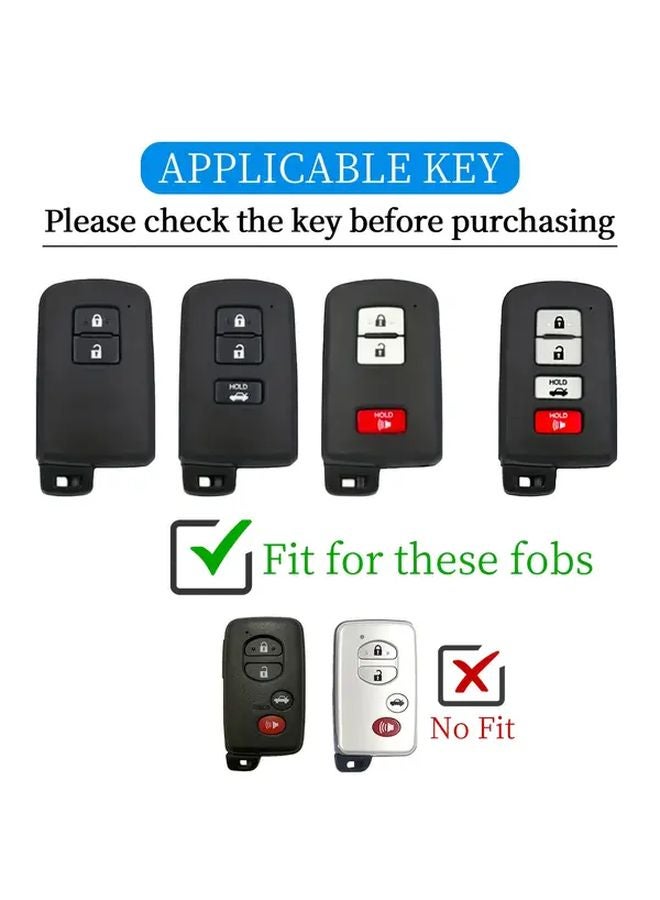 White TPU Key Case Cover For Toyota Avalon Camry Corolla Highlander RAV4 2012 2019 - Image 1