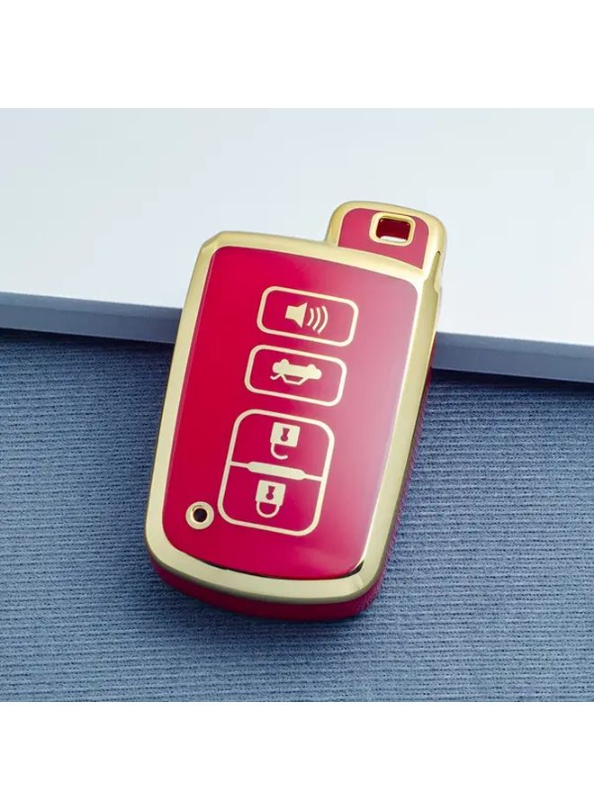 White TPU Key Case Cover For Toyota Avalon Camry Corolla Highlander RAV4 2012 2019 - Image 5
