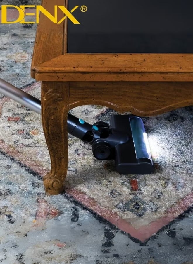 Denx Cordless Vacuum Cleaner 6-in-1 Stick – Rechargeable Battery, Up to 40 Min Runtime, Lightweight Powerful Suction for Pet Hair, Carpet, Tile, Car, and Floor with LED Display - Image 3