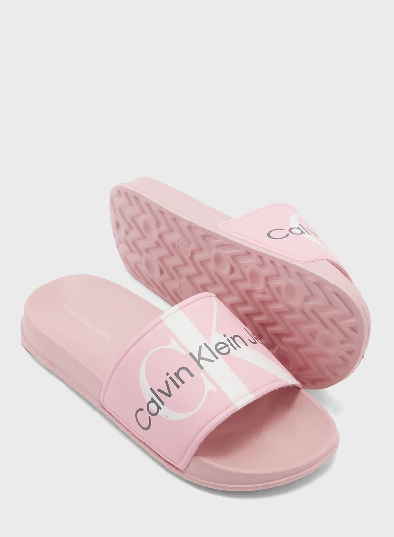 Calvin Klein Jeans Kids Pool Slydes
