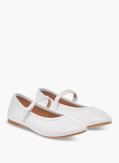 Flora Bella By Shoexpress Flora Bella Solid Ballerina Shoes With Hook And Loop Closure