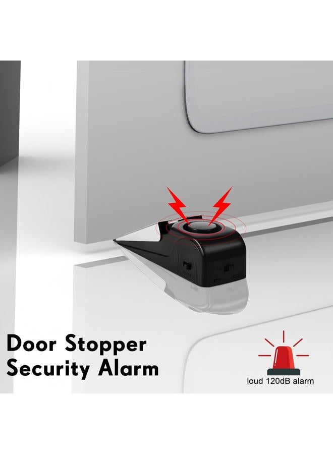Youyole 8 Pieces Door Stop Alarm Door Stopper with 120DB Security Alarm Door Stopper Wedge Door Stops Alarm for Travel Apartment Home House Door Stoppers Safety Tools - Image 5