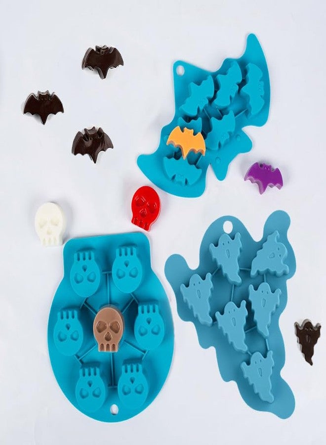 Wetco 6-Cavity Chocolate Molds Silicone Candy Jelly Mold - Candy Gummy Molds and Silicone Ice Cube Tray Nonstick Baking Mold, Approved Food Grade Silicone Molds (Ghost) - Image 5