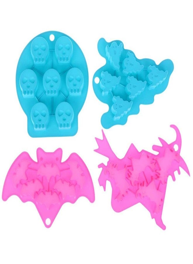 Wetco 6-Cavity Chocolate Molds Silicone Candy Jelly Mold - Candy Gummy Molds and Silicone Ice Cube Tray Nonstick Baking Mold, Approved Food Grade Silicone Molds (Ghost) - Image 3