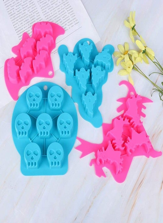 Wetco 6-Cavity Chocolate Molds Silicone Candy Jelly Mold - Candy Gummy Molds and Silicone Ice Cube Tray Nonstick Baking Mold, Approved Food Grade Silicone Molds (Ghost) - Image 4