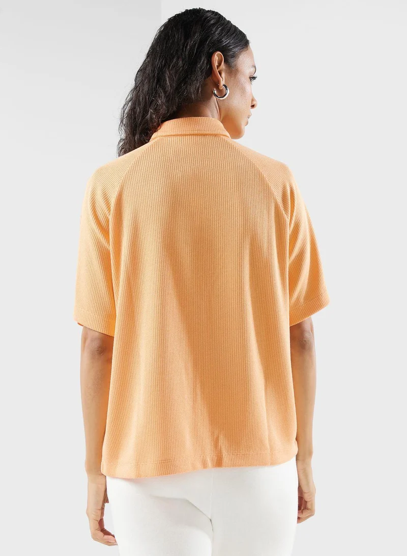 Adidas adidas KNITTED SHIRT Orange Originals Women OTHER SHIRTS