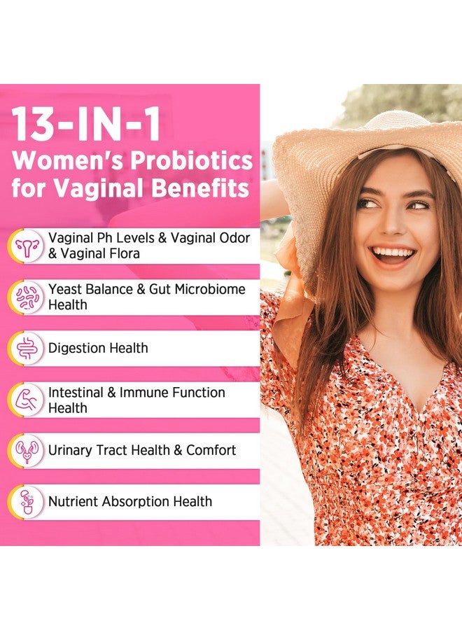 Generic 70 Billion CFUs Vaginal Probiotics, PH Balance with Probiotic & Prebiotic & D-Mannose, Women Probioticos for Odor & Flora, Yeast, vag, Urinary Health, GMO-Free, 60 Days Supply  - Image 3