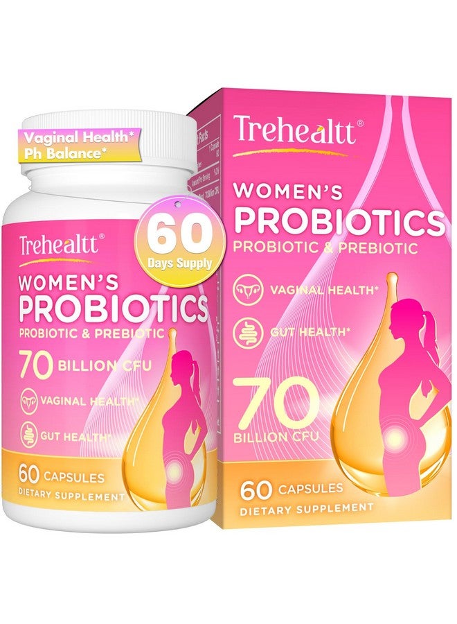 Generic 70 Billion CFUs Vaginal Probiotics, PH Balance with Probiotic & Prebiotic & D-Mannose, Women Probioticos for Odor & Flora, Yeast, vag, Urinary Health, GMO-Free, 60 Days Supply  - Image 1