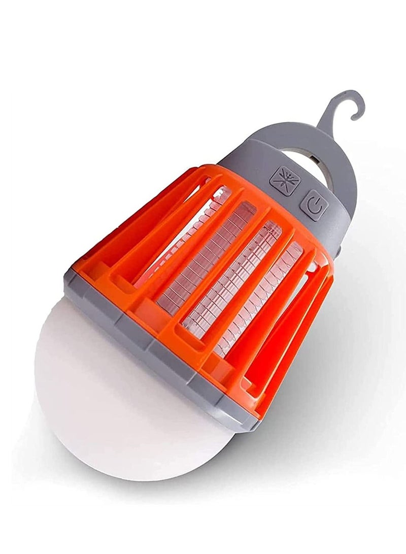 Excefore Bug Bulb, 2 in 1 Camping Lantern, Electric Bug Zapper Light Bulb, Portable Waterproof, Mosquito, Gnat, Fly Killer, LED Tent Lamp - Image 1