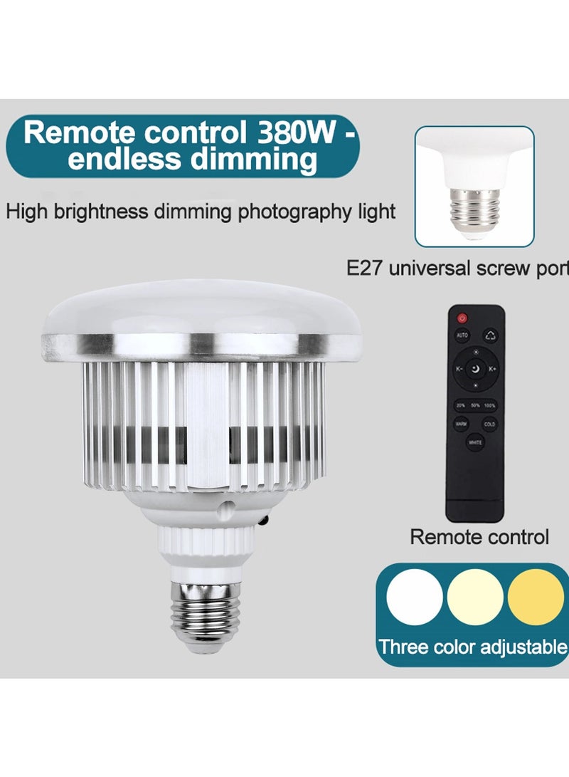 غرانفين طقم إضاءة استوديو للتصوير الفوتوغرافي مع قطعتين من مصابيح LED 380 وات 3 ألوان وصناديق ناعمة وحقيبة حمل لتسجيل الفيديو وتصوير البورتريه - Image 3