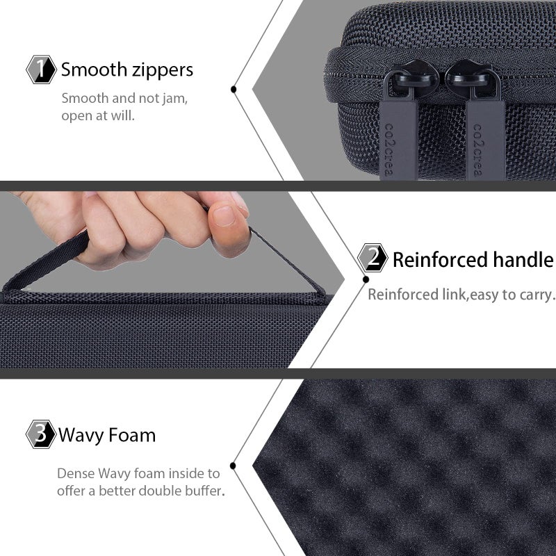 co2CREA Hard Case Replacement for Logitech MX Keys Mini Advanced Wireless Illuminated Keyboard - Image 3