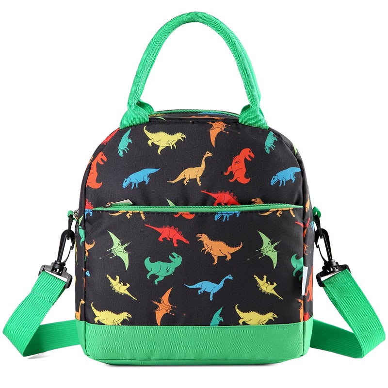 VASCHY Lunch Box Bag for Kids Insulated Lunchbox Tote for Toddler Boys and Girls School Daycare Kindergarten Dinosaur