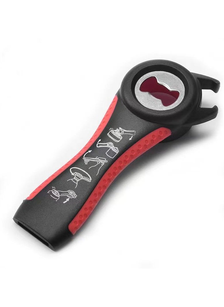 Generic - 5 in 1 Multifunction Twist Bottle Opener All in One Jar Can Red Wine Beer Lid Twist Off Easy Open Claw Kitchen Opener - Image 1