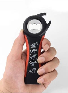 Generic 5 in 1 Multifunction Twist Bottle Opener All in One Jar Can Red Wine Beer Lid Twist Off Easy Open Claw Kitchen Opener  - Image 3
