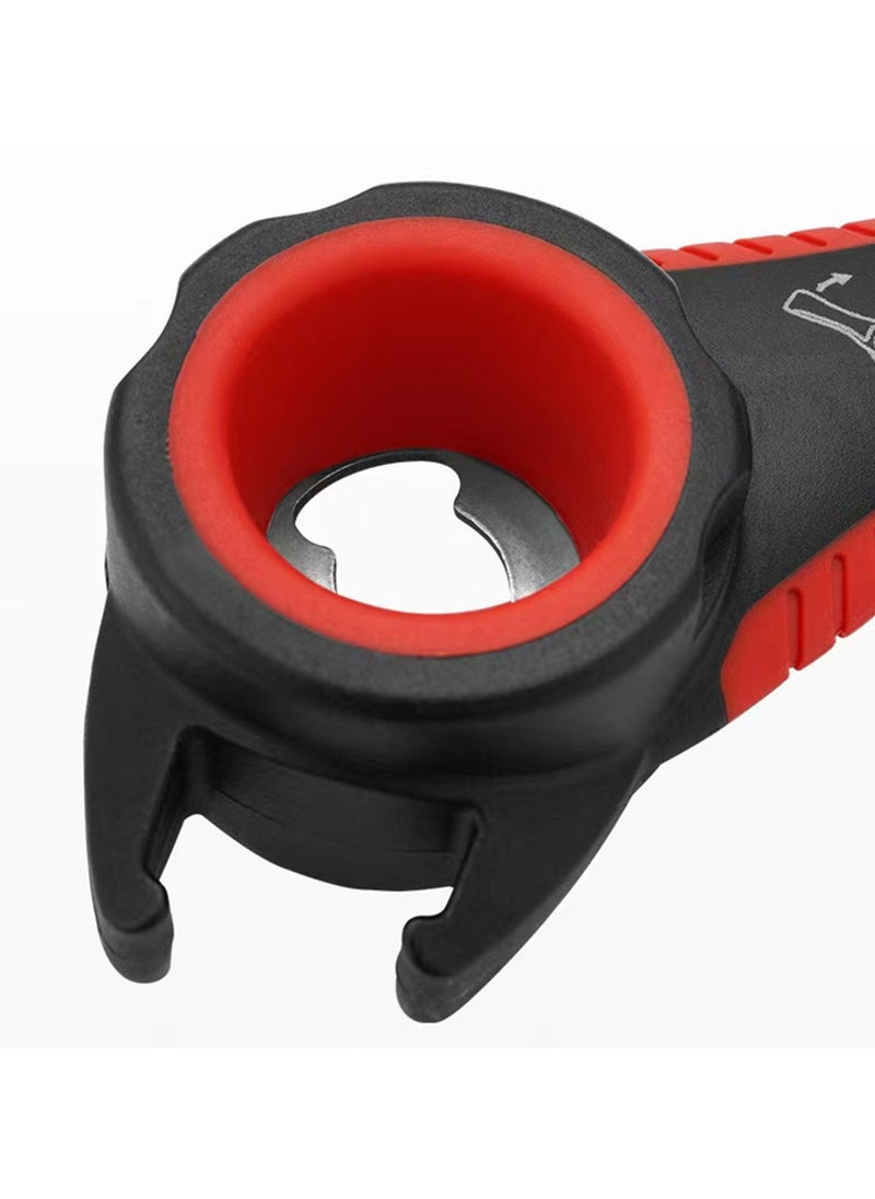 Generic - 5 in 1 Multifunction Twist Bottle Opener All in One Jar Can Red Wine Beer Lid Twist Off Easy Open Claw Kitchen Opener - Image 1