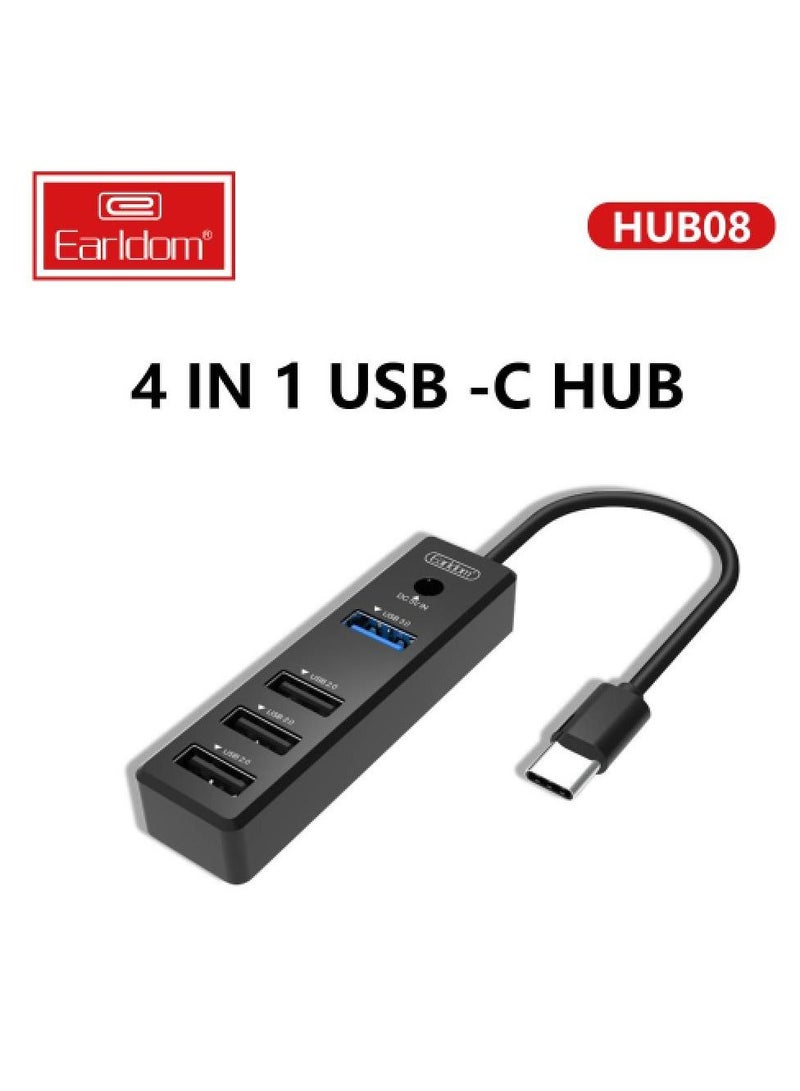 Earldom 4 in 1 USB C HUB Plug and Play Earldom Model ET-HUB08 - Image 2