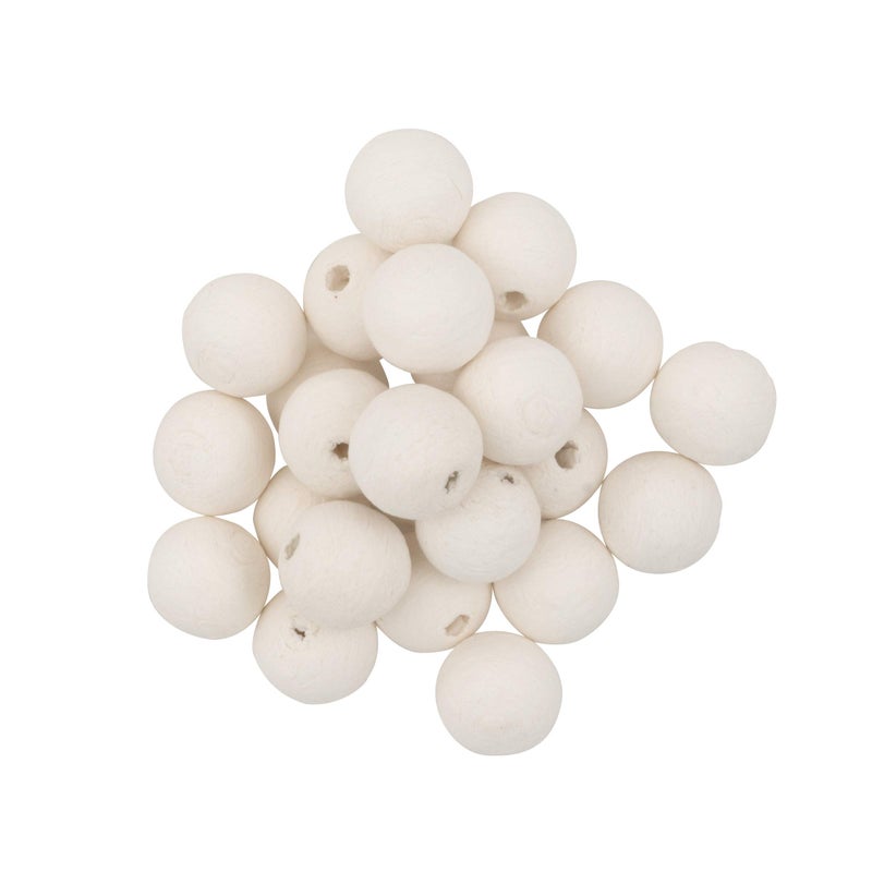 Lia Griffith Cotton Spun Paper Balls, White, 20mm, 24 Count - Image 3