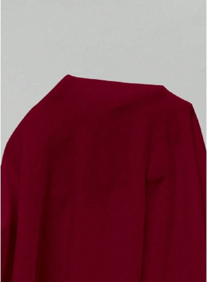 SHEIN Lace Patchwork Lantern Sleeve High Neck Bodysuit For Women Fall Cloth For Women - Image 4