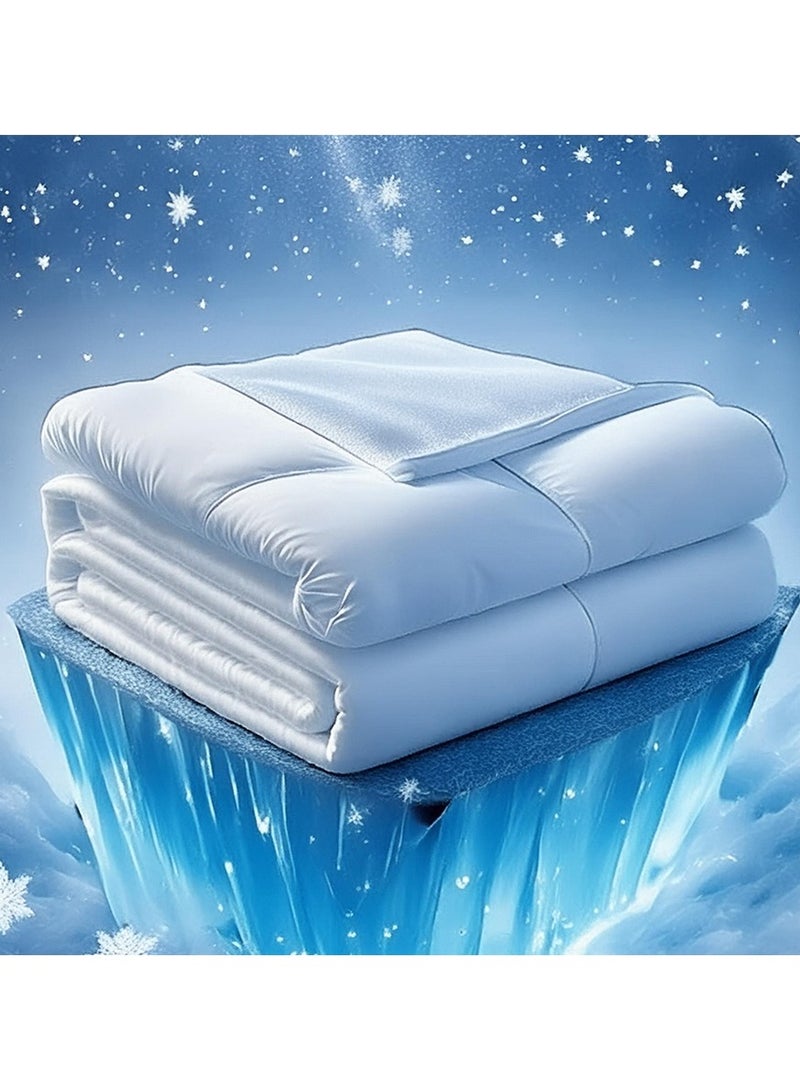 DrSleeep Comforter | 100% Viscose Derived from Bamboo Fabric Fill and Cover | Ultra-Soft, Hypoallergenic, Cooling, and Breathable | 250 GSM | White - Image 1
