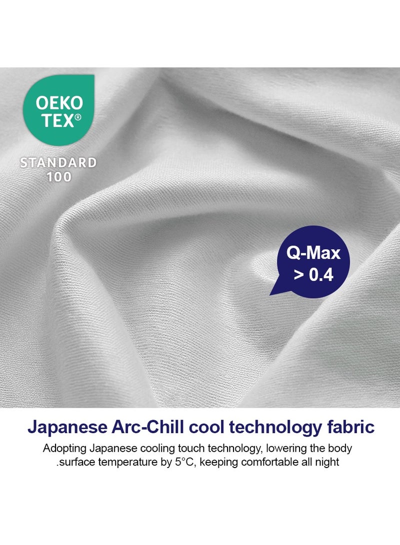 DrSleeep Comforter | 100% Viscose Derived from Bamboo Fabric Fill and Cover | Ultra-Soft, Hypoallergenic, Cooling, and Breathable | 250 GSM | White - Image 4