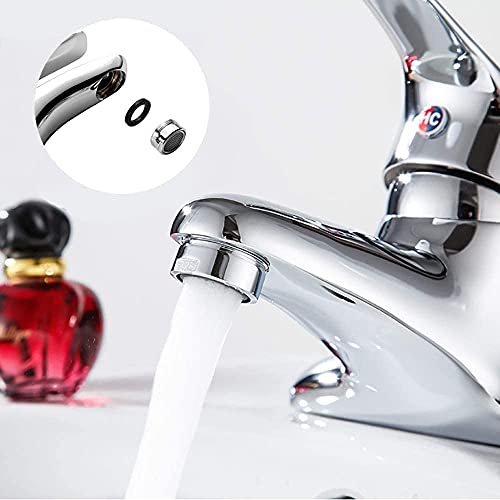 XUKEKOY 6 Pack Faucet Aerator 2.2 GPM Bathroom Sink Aerator Regular Standard Replacement Parts with Brass Shell 15/16-Inch Male Threads Aerator Faucet Filter with Gasket for Kitchen Bathroom - Image 4