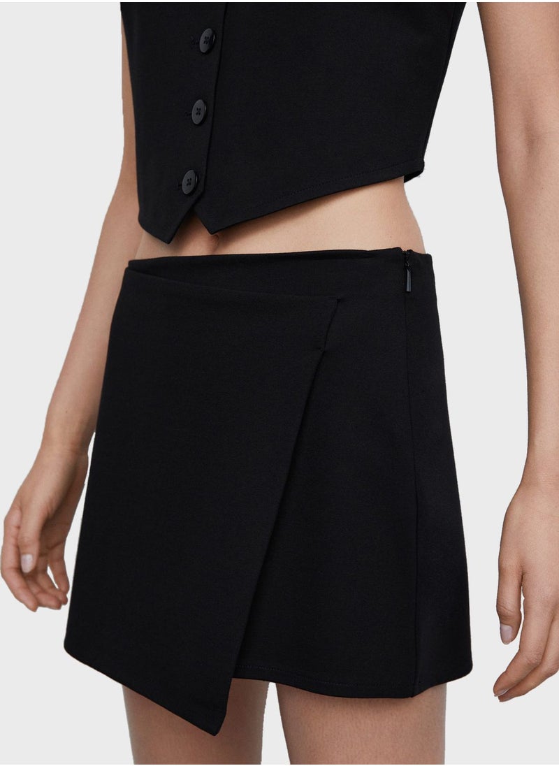 MANGO - Wrap Mini Skirt - Image 1