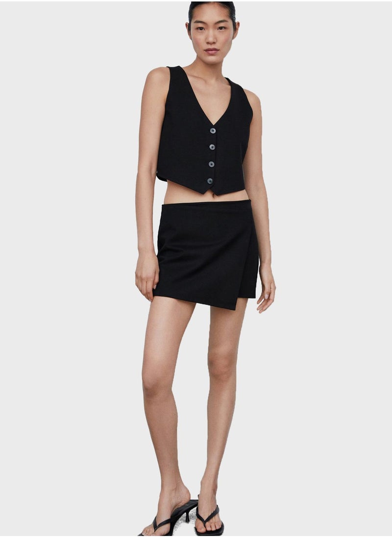 MANGO - Wrap Mini Skirt - Image 1