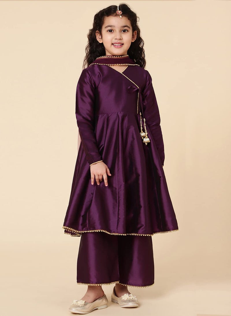 A.T.U.N. (ALL THINGS UBER NICE) A.T.U.N. Girls Anarkali Palazzo Set - Image 3
