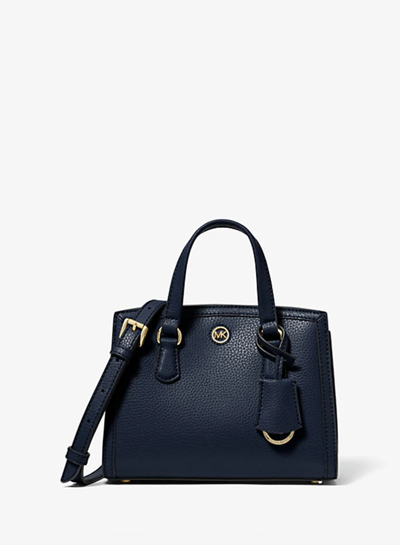 مايكل كورس Chantal Extra-Small Pebbled Leather Messenger Bag