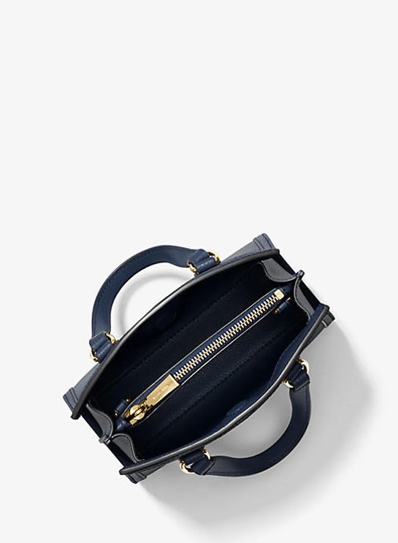 مايكل كورس Chantal Extra-Small Pebbled Leather Messenger Bag
