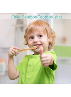 BOAO 16 Pcs Kids Bamboo Toothbrush Soft Bristle Natural Toothbrush Wooden Toothbrushes Kids Toothbrush with Colorful Bristles and Ergonomic Animal Designs Handles for Kids  - Image 5