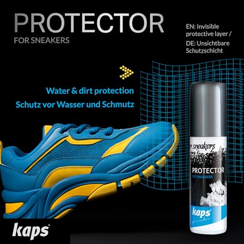 Kaps Sneakers Protector Environmentally Friendly NonAerosol Water Repellent Dirt Protection Spray for Sneakers and Casual Shoes 100ml 338oz Transparent - Image 3