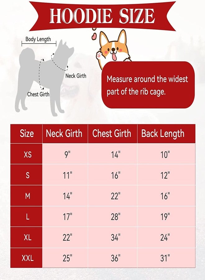 PETANGEL Dog Hoodie British Style Plaid Pet Sweaters with Hat Fleece Cold Weather Dog Hoodies with Pocket Windproof Pullover Pet WinterSweatshirts for Small Medium Dogs with Harness Hole (Size: L) - Image 5