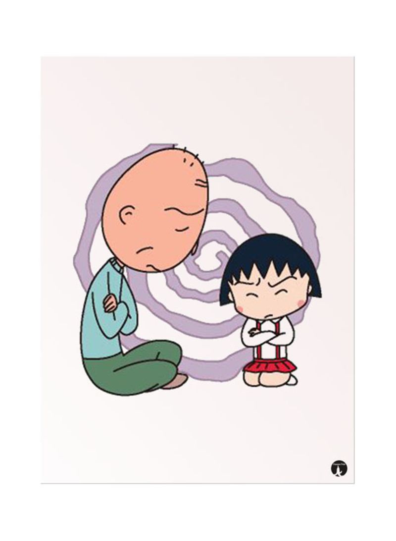 The Anime Chibi Maruko Chan Mouse Pad Beige